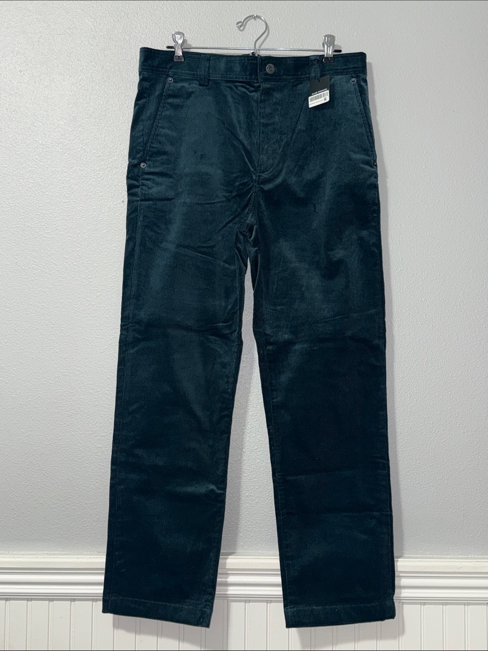 Club Monaco Men's Dark Teal Corduroy Pants